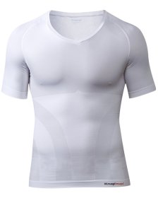 Knap'man compression shirt v-neck white